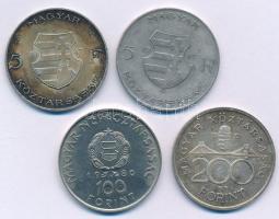 1947. 5Ft Ag "Kossuth" (2x) + 1980. 100Ft Ni "Szovjet-magyar közös űrrepülés" + ...