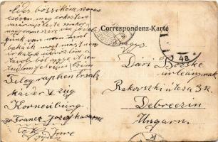 1908 Cs. és kir. távirati ezred vezeték nélküli távíró állomása katonákkal / Drahtlose Telegraphenst...