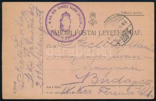 1917 Magyar Civil internált képeslapja Marseilléből Budapestre