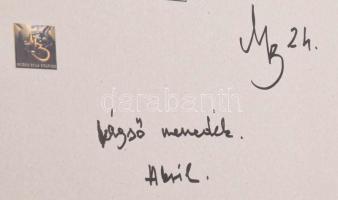 Mezős Béla (1949- ): Végső menedék. Akril, karton. Jelzett, igényes üvegezett keretben 18x28 cm (ker...