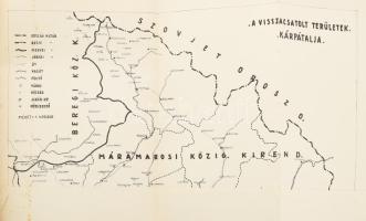 A visszacsatolt Felvidék és Ruténföld címtára. A visszacsatolt területek közigazgatási térképével. S...