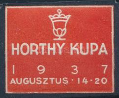 1937 Horthy kupa levélzáró / label