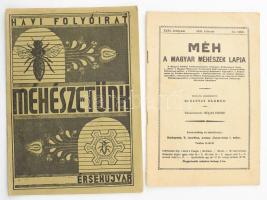 1939-1940 Méhészeti folyóiratok, 2 db: Méh, a magyar méhészek lapja 1939. februári száma + Méhészetünk 1940. júniusi száma