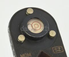 MOM libella, vízszintmérő, eredeti dobozában 9 cm