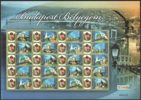 2007 Budapest bélyegem megszemélyesített teljes ív (7.500)