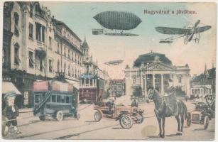 Nagyvárad, Oradea; a jövőben montázs / in the future montage (Rb)