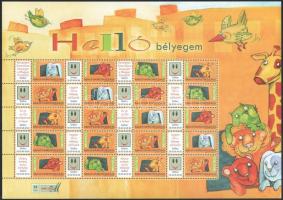2008 Helló bélyegem promóciós teljes ív (Névérték: 4.600Ft)