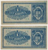 1920. 1K (2x) sorszámkövetők "aa 047 706631 - aa 047 706632" T:XF,VF
Adamo K4