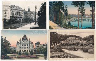 25 db RÉGI történelmi magyar város képeslap vegyes minőségben / 25 pre-1945 historical Hungarian town-view postcards in mixed quality