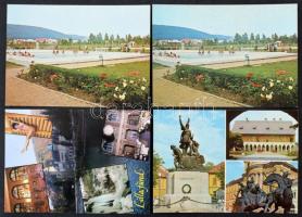 78 db MODERN postatiszta magyar város képeslap, több egyformával / 78 modern unused Hungarian town-view postcards, some alike