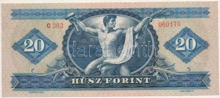 1965. 20Ft "C 363 060170" T:XF
Hungary 1965. 20 Forint "C 363 060170" C:XF
Ada...