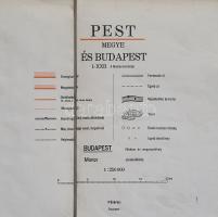 Pest megye és Budapest belső használatra szánt térképe (1957). Mérték: 1 : 250 000.
Budapest, 1957....