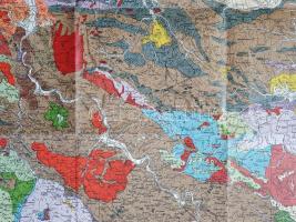 Geologische Übersichtkarte von Westserbien, Sandschak-Novipazar und Ostmontenegro. Masstab: 1 : 200,...