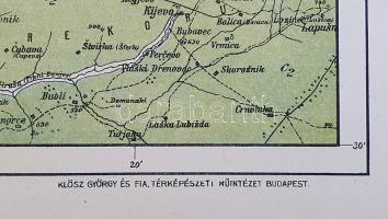 Geologische Übersichtkarte von Westserbien, Sandschak-Novipazar und Ostmontenegro. Masstab: 1 : 200,...