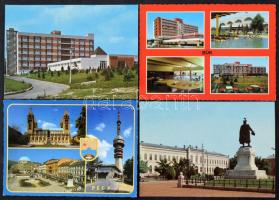 Kb. 80 db MODERN magyar retro város képeslap vegyes minőségben / Cca. 80 modern Hungarian town-view postcards in mixed quality