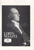 Plácido Domingo spanyol operaénekes, Lorin Maazel amerikai karmester és a nemzetközi komolyzenei vil...