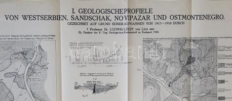 Geologische Profiele von Westserbien, Sandschak, Novipazar und Ostmontenegro gezeichnet auf Grund se...