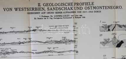 Geologische Profiele von Westserbien, Sandschak, Novipazar und Ostmontenegro gezeichnet auf Grund se...