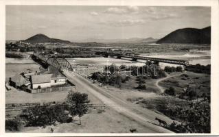Huszt with railway bridge
