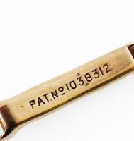 Winegartens női 9K arany (Au) koktél óra, kézi felhúzós szerkezettel, 9K arany szíjjal. / 9ct Yellow...