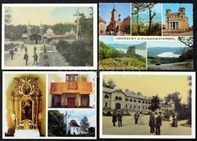 Kb. 95 db MODERN postatiszta magyar város képeslap dobozban / Cca. 95 unused modern Hungarian town-view postcards in box