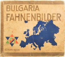 cca 1930 Bulgaria-Fahnenbilder. Europa-Serie. Die Flaggen Europas. Cigarettakép gyűjtő album,2+27 p.+8 t. Kiadói papírkötés, szakadt, foltos borítóval, hiányos (kb. 20 kép.)