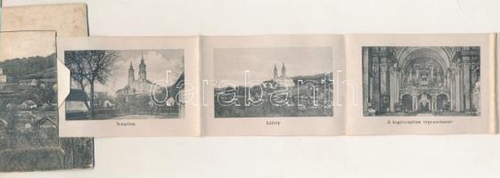 Máriaradna, Mária-Radna, Radna (Lippa, Lipova); leporellolap 10 képpel / leporellocard with 10 pictu...
