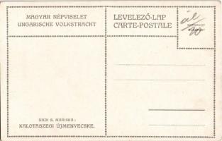 Kalotaszeg, Tara Calatei; újmenyecske. Magyar Népviselet / Hungarian folklore s: Undi S. Mariska