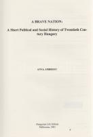 Ambrosy, Anna (Kathalin):
A Brave Nation. A Short Political and Social History of Twentieth Century...