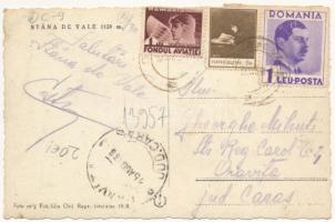 1938 Biharfüred, Stana de Vale, Stina de Vale; Iarna / síelők, téli sport / skiers, winter sport (EK...