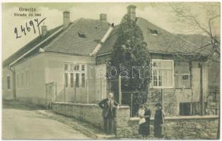 Oravicabánya, Oravica, Oravicza, Oravita; Strada de sus / Felső utca. Weiss Felix kiadása / street view (ragasztónyom / glue marks)