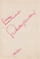 Művészek Vendég-könyve - Kobajasi Kenicsiró, Fischer Ádám karmesterek, Fényes Szabolcs, Petrovics Em...