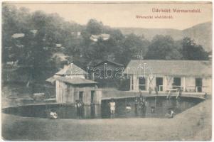 Rónaszék, Rohnen, Costiui (Máramaros, Maramures); sóstófürdő. Kaufmann Ábrahám és fiai kiadása / salt bath, spa (EM)