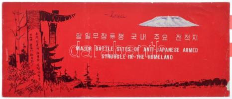 Pyongyang, Pjongjang; - 2 db Modern Észak-koreai képeslapfüzet 10 és 12 lappal (hiányos) / 2 modern North Korean incomplete postcard booklet with 10 and 12 cards