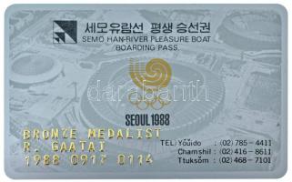 Dél-Korea 1988. Olimpiai Bronzérem peremén a sportág "Fencing Men Foil Team (Férfi Tőrvívó Csap...