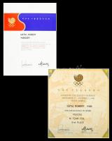 Dél-Korea 1988. Olimpiai Bronzérem peremén a sportág "Fencing Men Foil Team (Férfi Tőrvívó Csap...