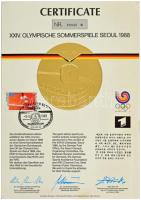 Dél-Korea 1988. Olimpiai Bronzérem peremén a sportág "Fencing Men Foil Team (Férfi Tőrvívó Csap...