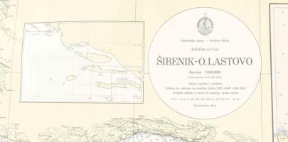 1989 Jugoslavija, Šibenik - O. Lastovo, Jadransko more - istočna obala / Jugoszlávia (Horvátország),...