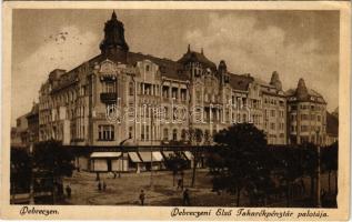 1926 Debrecen, Első Takarékpénztár palota, Kontsek Kornél üzlete (EK)