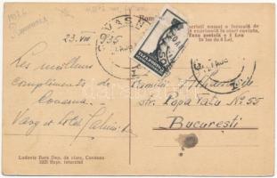 1935 Kovászna-fürdő, Baile Covasna; Parcul cu Pavilionul muzicei, Tipofrafia Szabó, Piata, Balta dra...