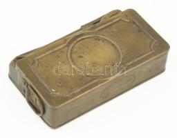 cca 1930-1940 Olajozó kanna. Réz, jelzett, gyártó: Krolupper József vasúti jelzőlámpa-, fém- és bádo...