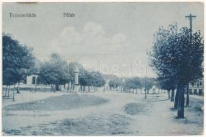 Temesrékas, Temes-Rékás, Recas; Fő tér / main square (Rb)