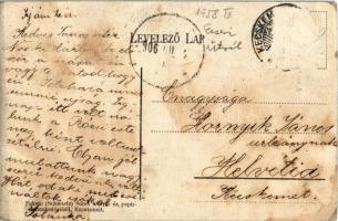 1906 Kecskemét, Kossuth szobor mintája alapján Teles Ede műve (Rb)