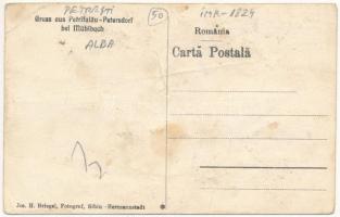 Péterfalva, Petersdorf bei Mühlbach, Petresti; Evang. Pfarrhaus / Evangélikus plébánia. Jos. H. Brie...