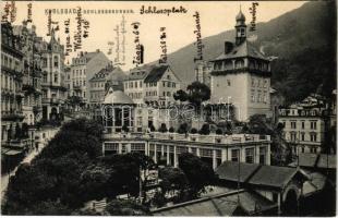 1915 Karlovy Vary, Karlsbad; Schlossbrunnen. Ottmar Zieher