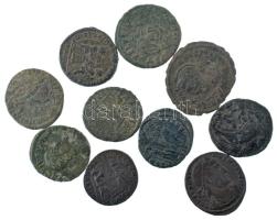 Római Birodalom 10db-os Follis érmetétel T:XF-F Roman Empire 10pcs Follis coin lot C:XF-F