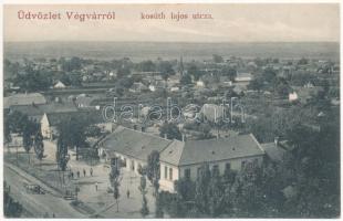 1906 Végvár, Tormac; Kossuth Lajos utca / street view (fl)