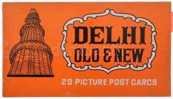 DELHI - 20 modern indiai képeslap füzetben / Delhi - 20 modern India postcards in booklet