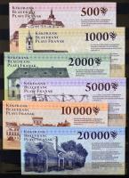 Sopron 2010. 500 Kékfrank + 1000 Kékfrank + 2000 Kékfrank + 5000 Kékfrank + 10.000 Kékfrank + 20.000...