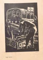 Váli Zoltán (1910-1994): 1956 október 23-november 4. Váli Zoltán linóleummetszetei. 19 db linómetsze...